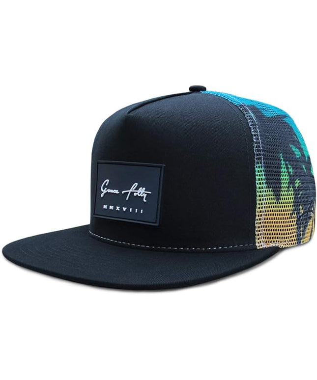 Grace Folly Trucker Hat for Men & Women. Snapback Mesh Caps