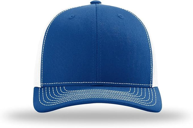 Richardson 112 Trucker Hat - Premium Adjustable Snapback Hat - Structured Six Panel Richardson Blank Caps