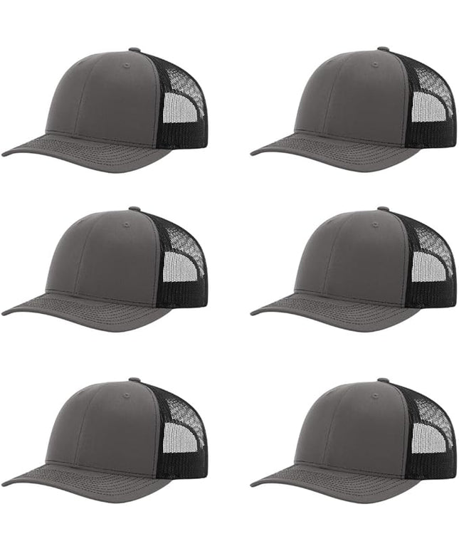 Richardson 112 Classic Six-Panel Adjustable Snapback Trucker Cap | Bulk Packs Available