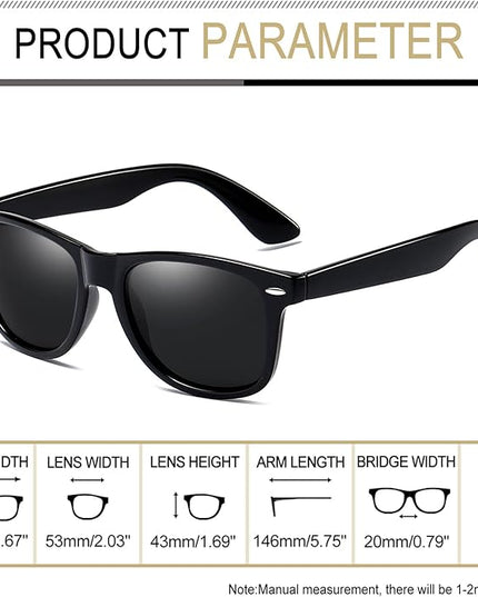 Joopin Square Sunglasses Polarized UV Protection Trendy Designer Sun Glasses Men Women