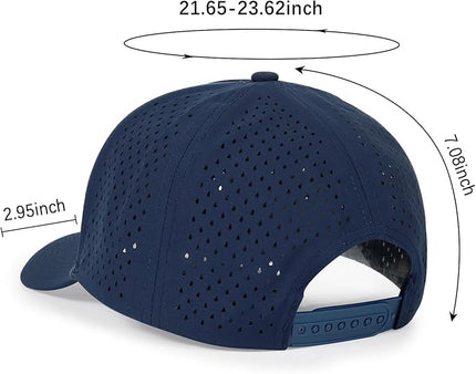 Quick Dry Baseball Cap Snapback Hats Mesh Trucker Hat for Men Women Water-Resistant Outdoor Golf Hat Ball Cap