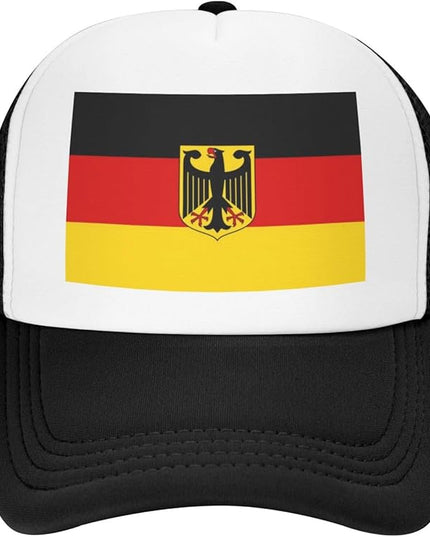 Cute Flag Baseball Cap for Men Women Mesh Trucker Hat Adjustable Patriotic Snapback Baseball Hat for Sports Running