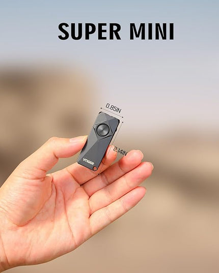 VTIGER K1 800 High Lumens Key Chain Light, Small EDC Rechargeable Keychain Flashlight, Compact LED Tiny Flashlight with Magnetic, Mini Clip-on Pocket Lights for Camping, Emergency, Everyday Carry