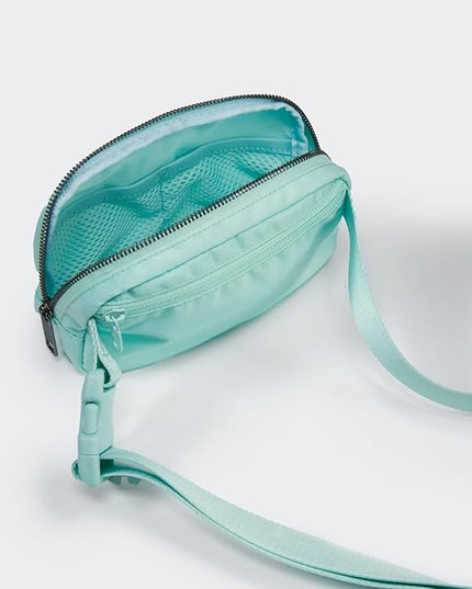 Pander Belt Bag for Women, Fashion Waist Packs, Crossbody Bags, Everywhere Belt Bag with Adjustable Strap (Pale Turquoise).