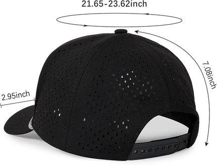 Quick Dry Baseball Cap Snapback Hats Mesh Trucker Hat for Men Women Water-Resistant Outdoor Golf Hat Ball Cap