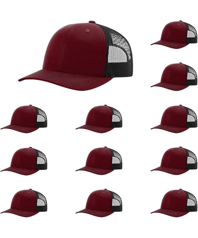 Richardson 112 Classic Six-Panel Adjustable Snapback Trucker Cap | Bulk Packs Available