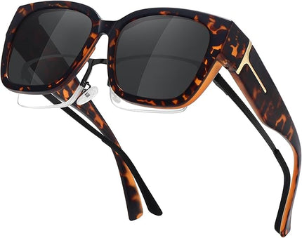 MEETSUN Oversized Fit Over Glasses Sunglasses for Women Men Large Trendy Polarized Sunglasses for Driving UV Protection