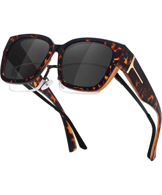 MEETSUN Oversized Fit Over Glasses Sunglasses for Women Men Large Trendy Polarized Sunglasses for Driving UV Protection