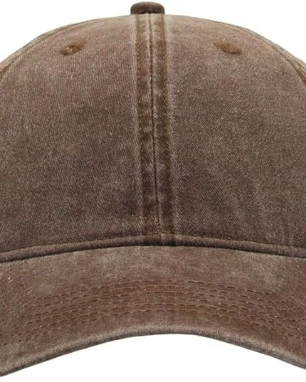 YEANIY Vintage Washed Cotton Plain Baseball Caps Adjustable Unstructured Soft Blank Casual Dad Ball Hats for Men Women