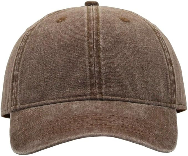 YEANIY Vintage Washed Cotton Plain Baseball Caps Adjustable Unstructured Soft Blank Casual Dad Ball Hats for Men Women
