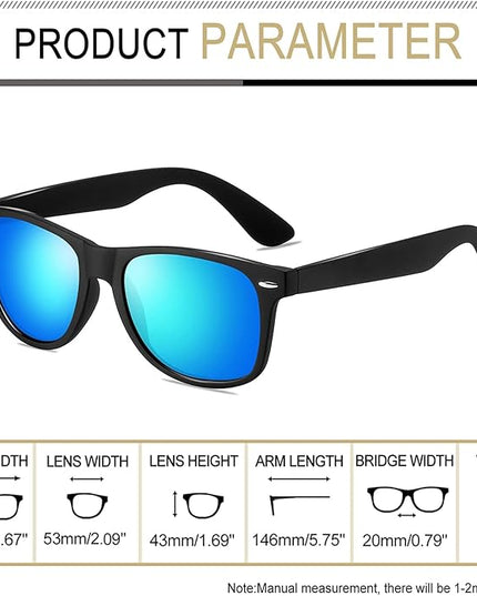 Joopin Square Sunglasses Polarized UV Protection Trendy Designer Sun Glasses Men Women