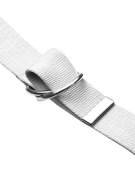 Falari Canvas Web Belt Metal Double D Ring Buckle for Men Women Casual Cloth Military Style Belt 1 1/2" Wide