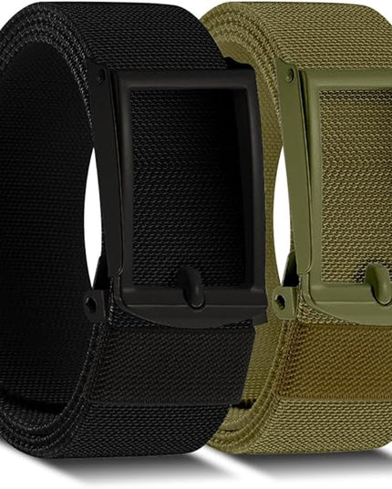 DOOPAI Stretch Canvas Belt for Men, Adjustable Elastic Holeless Web Belt for Casual, Golf, and Work, with Bottle Opener