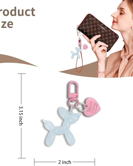 Balloon Dog Keychain Cute Bag Charm Handbag Purse Key Accessories