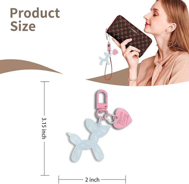 Balloon Dog Keychain Cute Bag Charm Handbag Purse Key Accessories