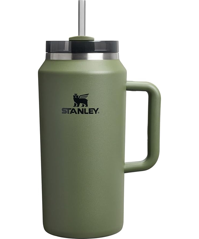 STANLEY Quencher H2.0 Tumbler with Handle & Straw 64 oz | Flowstate 3-Position Lid | Large Capacity for Travel & Sports | Insulated Stainless Steel Cup | BPA-Free | Dried Pine