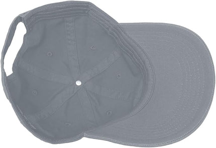 Glory Max 100% Cotton Baseball Cap Classic Plain Low Profile Golf Dad Hat Buckle Adjustable