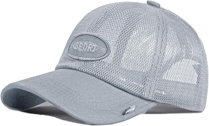 FASHIXD Mesh Baseball Cap for Men Women Summer Breathable Trucker Hats Running Hats Outdoor Sports Quick Dry Hat