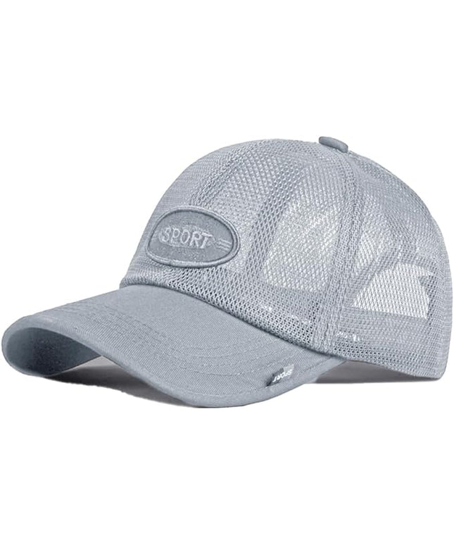 FASHIXD Mesh Baseball Cap for Men Women Summer Breathable Trucker Hats Running Hats Outdoor Sports Quick Dry Hat