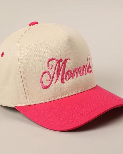 MIRMARU Two-Tone Vintage Canvas Trucker Hats for Men & Women, Adjustable Size Baseball Caps with Trendy Embroidered Design