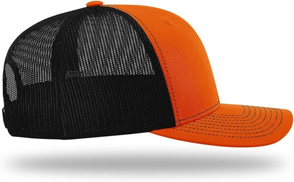 Richardson 112 Trucker Hat - Premium Adjustable Snapback Hat - Structured Six Panel Richardson Blank Caps