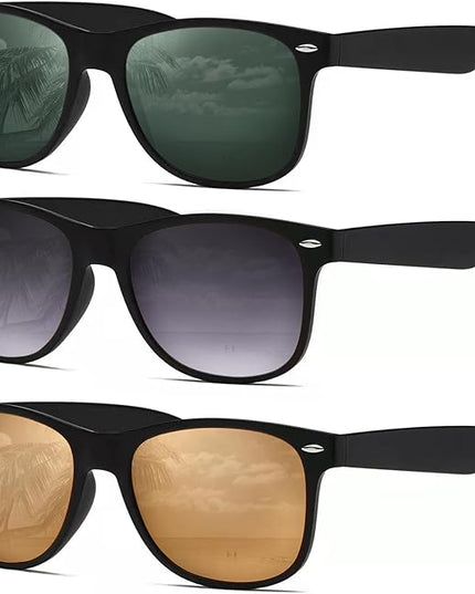 DEMIKOS Sunglasses Men Polarized Sunglasses for Mens Womens Retro Mirror Lens for Driving Fishing UV Protection