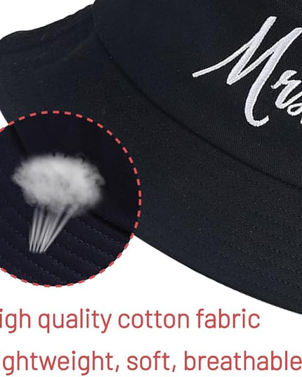 Cotton Bucket Hat for Women Men Summer Travel Sun Beach Bucket Cap, Unisex Outdoor Fisherman Hat