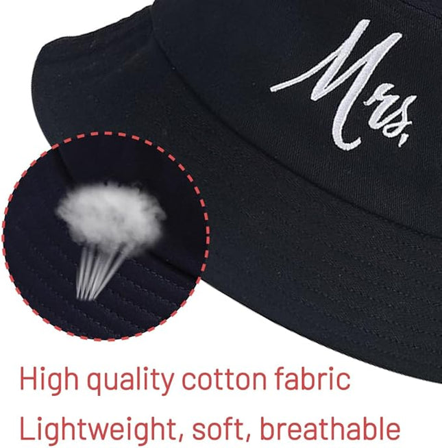 Cotton Bucket Hat for Women Men Summer Travel Sun Beach Bucket Cap, Unisex Outdoor Fisherman Hat