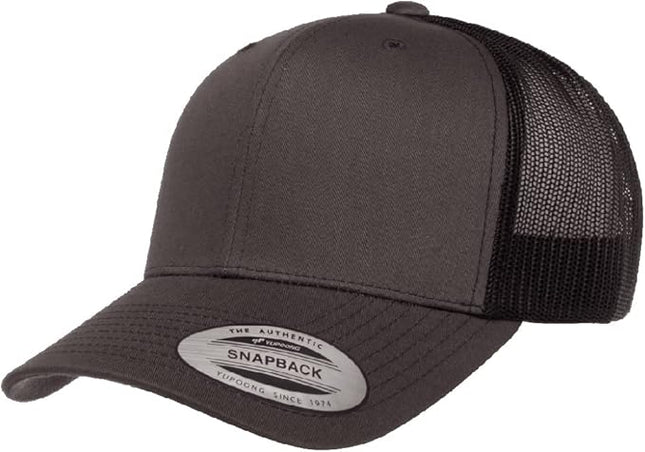 Yupoong Classic Premium Mesh 6 Panel Retro Trucker Cap | Mid Profile Snapback | OSFA | Bulk Pack Available