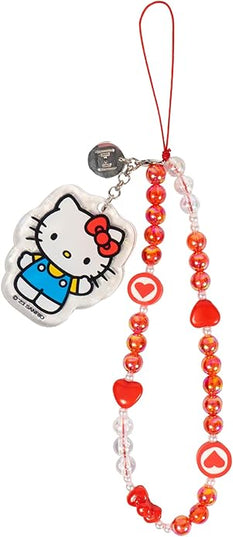 iFace Hello Kitty and Friends Beaded Wristlet Universal Phone Charm Strap - Cute Wrist Chain Lanyard Aesthetic Decor Strap for Cell Phone Camera Keys AirPods Keychains