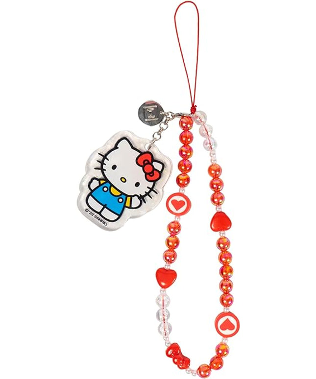iFace Hello Kitty and Friends Beaded Wristlet Universal Phone Charm Strap - Cute Wrist Chain Lanyard Aesthetic Decor Strap for Cell Phone Camera Keys AirPods Keychains