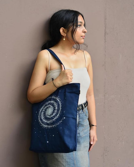 Ecoright Tote Bag for Women with Zipper, Small Tote Bag, Canvas Bag, Reusable Cotton Bag for Beach, Grocery, School & Work
