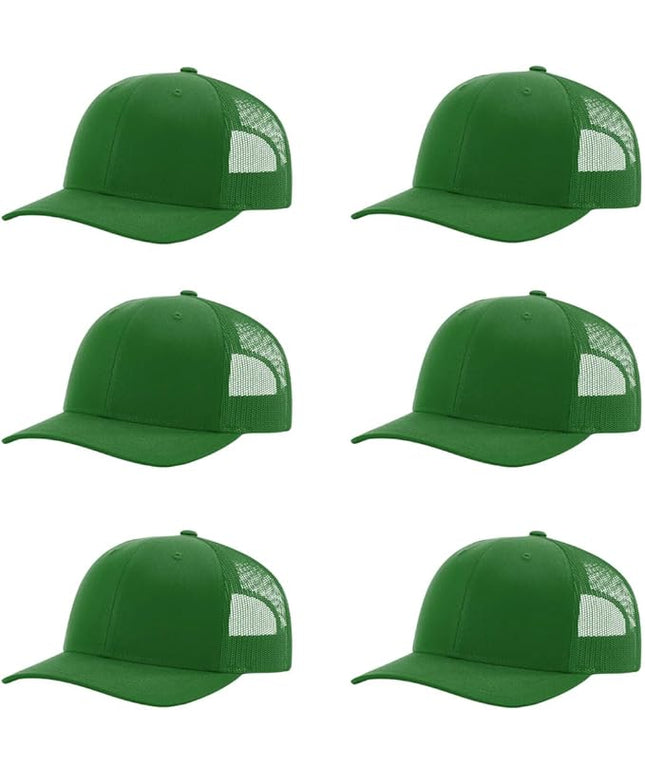 Richardson 112 Classic Six-Panel Adjustable Snapback Trucker Cap | Bulk Packs Available