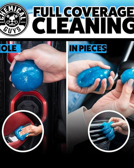 Chemical Guys Sticky Icky Car Cleaning Gel, Green Apple & Sweet Strawberry Scent - Detailing Kit, Car Dust Crevice Cleaner, Slime Auto Air Vent, Cleaning Putty for Keyboard Cleaner (4 Pack) - CJK1004