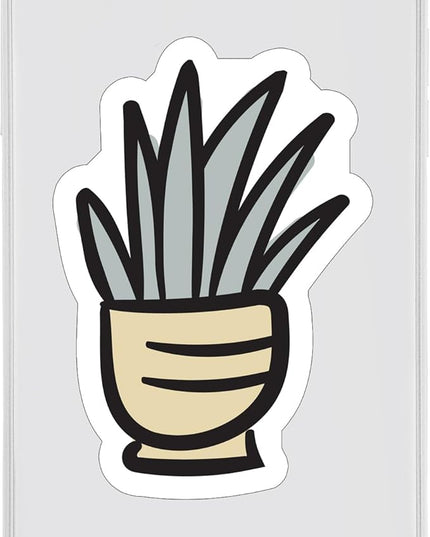 (1PC) Succulent Pot Flowers Sticker for Phone Tablet Laptop Car Truck Window | 5" Sticker