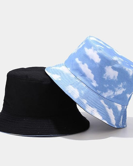 Mashiaoyi Unisex Print Double-Side-Wear Reversible Bucket Hat