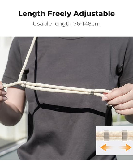 K&F CONCEPT 2-in-1 Phone Lanyard Crossbody with 1/4" Screw, Adjustable Anti Theft Crossbody Strap Compatible for DJI Osmo