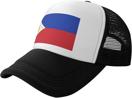 Cute Flag Baseball Cap for Men Women Mesh Trucker Hat Adjustable Patriotic Snapback Baseball Hat for Sports Running