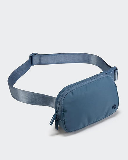Pander Two Way Zipper Fanny Pack Nylon Everywhere Belt Bag for Women, Water Repellent Waist Packs, Crossbody Bags with Adjustable Strap (Indigo Blue).