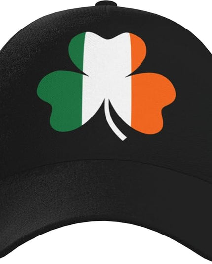 St. Patrick's Day Lucky Shamrock Hat Adjustable Irish Green Clover Baseball Cap Trucker Hat for Men Women