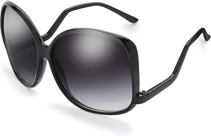 The Fresh Women's Oversized Square Jackie O Cat Eye Hybrid Butterfly Fashion Sunglasses - Exquisite Packaging