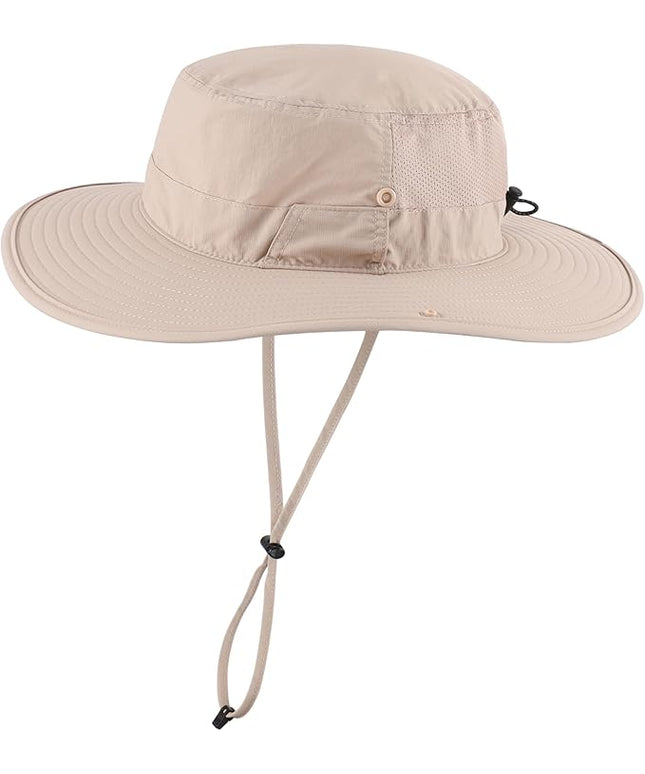Connectyle Men's Sun Hat UPF 50+ Wide Brim Bucket Hats for Fishing Hiking Gardening Adjustable Boonie Hat Outdoor Safari Hats