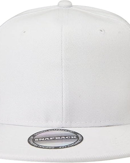 Classic Snapback Hat Cap Hip Hop Style Flat Bill Blank Solid Color Adjustable Size