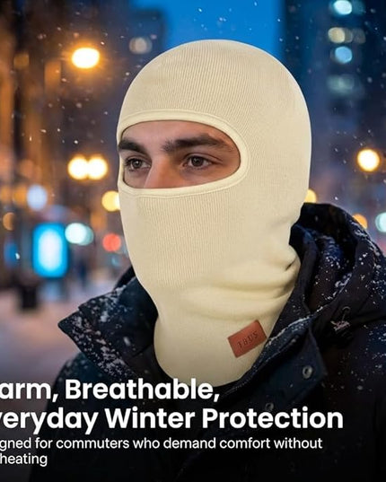 TBUS Men’s Knit Insulated Face Mask Beanie, Thermal Full Face Cover Ski Mask for Cold Weather for Women and Men