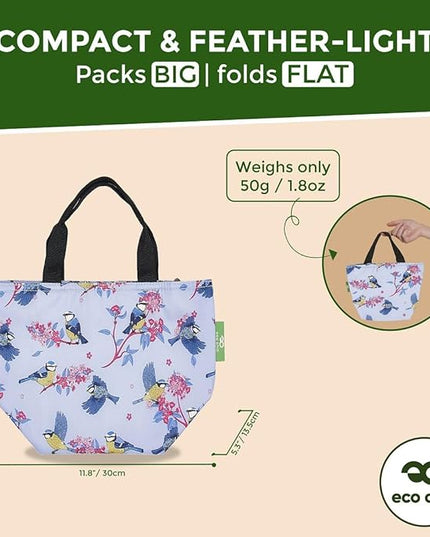 ECO CHIC Insulated Lunch Bag - Waterproof, Reusable Office Lunch Tote Bag for Women & Men - Durable Cooler in Cute Colorful Designs - Ideal for daily lunching