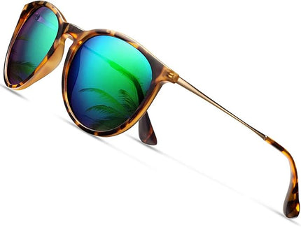 CHBP Polarized Sunglasses for Women Men - Trendy 2025 Vintage Classic Retro Round Mirrored Lens Designer Style