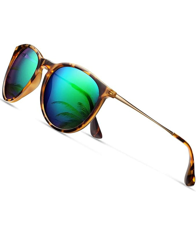 CHBP Polarized Sunglasses for Women Men - Trendy 2025 Vintage Classic Retro Round Mirrored Lens Designer Style