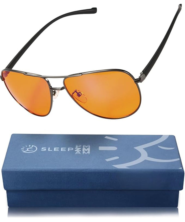 100% Blue Light Blocking Glasses - Women + Men - Better Sleep - Anti Eye Strain Protection - Computer Screens Gaming