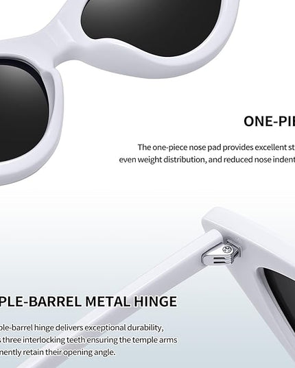 Joopin Polarized Cat Eye Sunglasses for Women Vintage Cateye Sun Glasses UV400 Protection