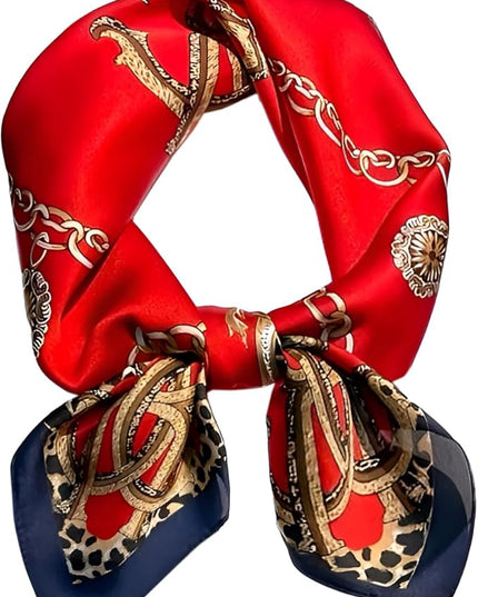 Head Bandanas Scarf for Women Silk Satin Hair Scarf Lightweight Vintage Fashion Square Neck Scarves Gift